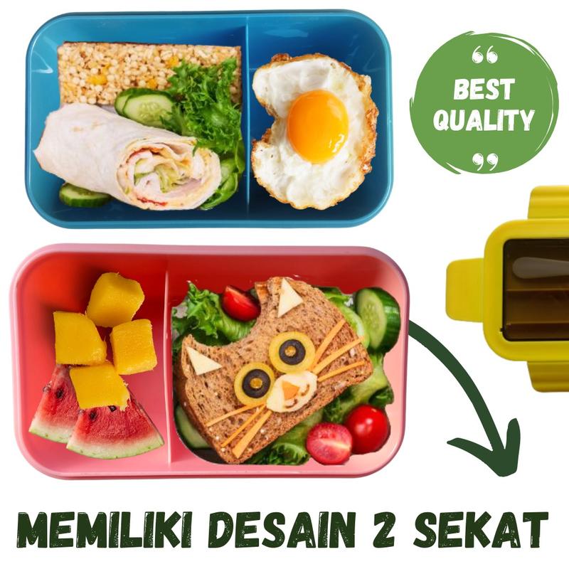 PAKET SPESIAL 1 PCS LUNCH BOX 2 SEKAT 1100 ML DAN 1 PCS TAS LUNCH BOX THERMAL KOTAK BEKAL KOTAK MAKANAN TAS SERBAGUNA 3