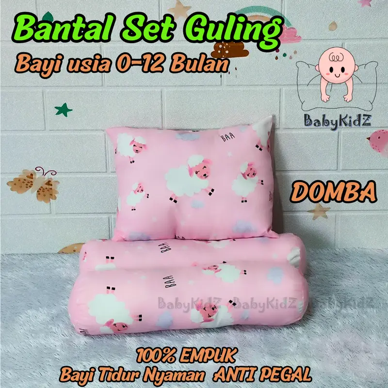 Bantal Bayi Set Guling / Bantal New Born / Bantal Tidur Bayi karakter 2