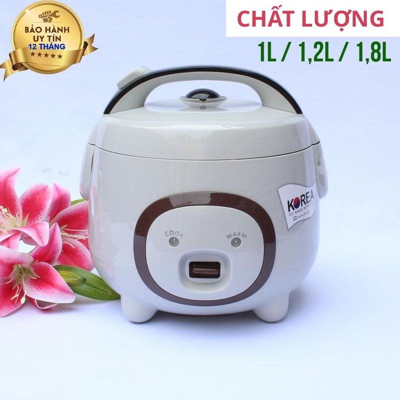 Nồi Cơm Điện Mini - Thiết Kế Sang Trọng Chống Dính Tiết Kiệm Điện 1L 1.2L 1.8L