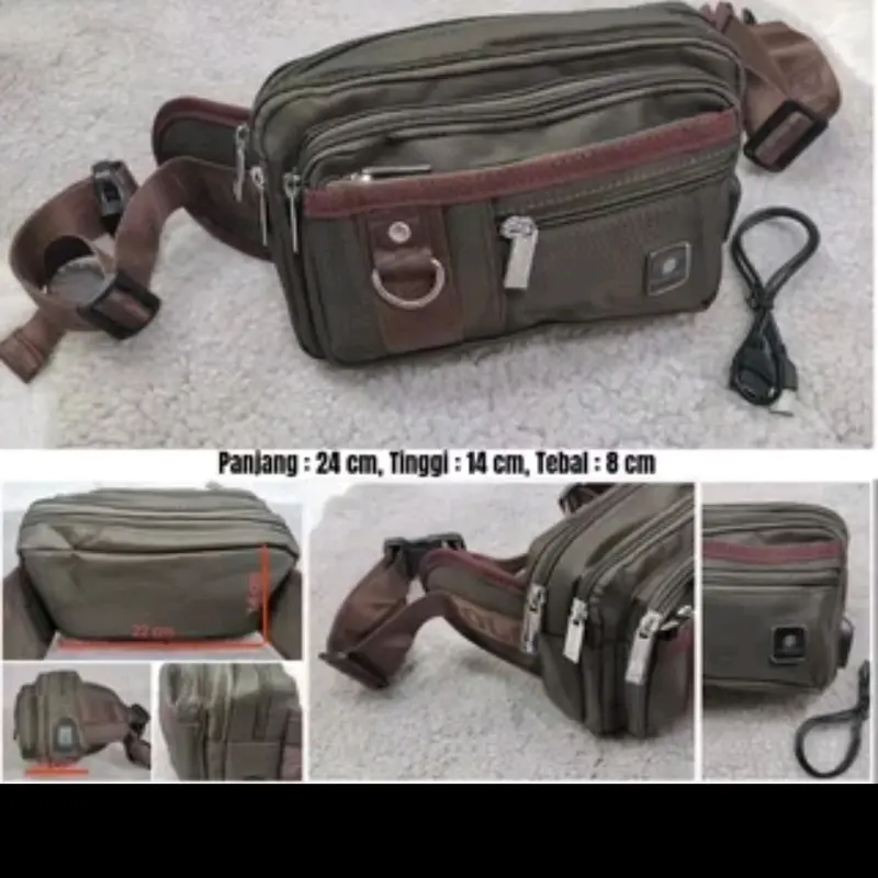 Tas selempang polo Danny Multifungsi tas Pinggang Original tas selempang tas pinggang wanita/pria 4
