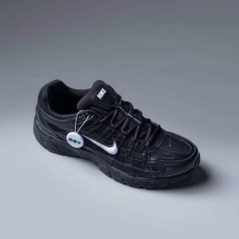 Nike P6000 Black Black White Swoosh 2