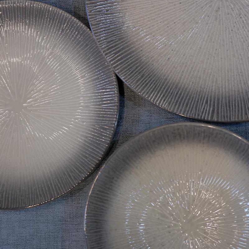 Piring Keramik Saji Aesthetic / Dinner Plate Atelier Grey 2