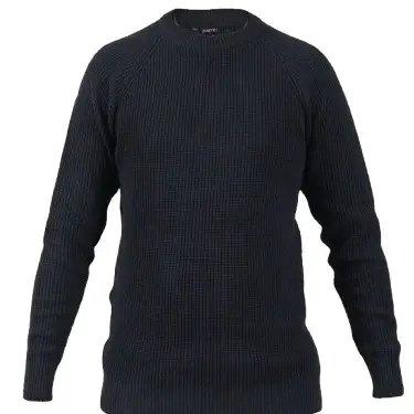 Sweater Rajut Premium Cotton Wool Pria Forzie Mats - Black Knit Crewneck Polos Tebal Lengan Panjang Hitam Slim-fitting Crew Neck Santai Wol Knitwear Cardigan Baju Katun Kerah Navy Motif Cowok 1