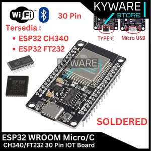ESP32 CH340 FT232 FTDI Type C Micro USB ESP 32 USB C WROOM WIFI Bluetooth BLE IOT Develompent Board