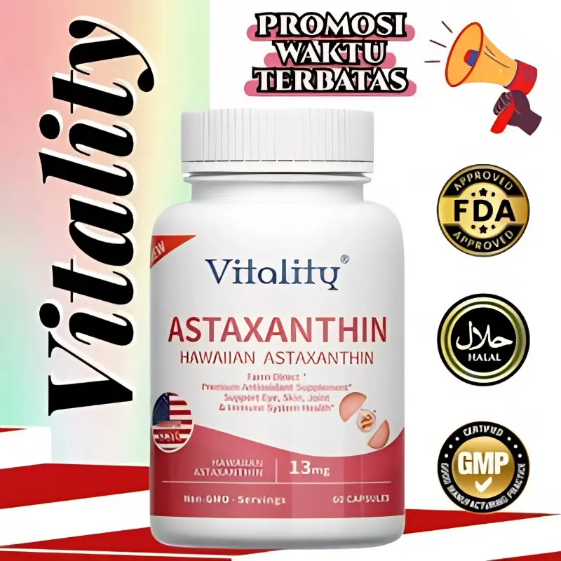 ASTAXANTHIN,13 mg, Antioksidan, 60 Kapsul