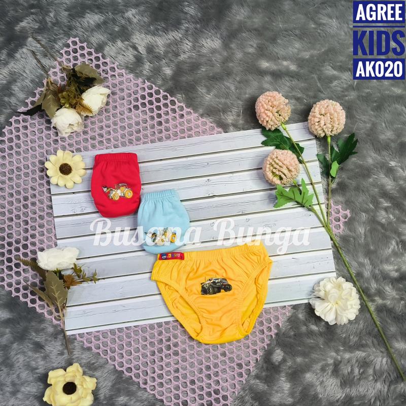 Grosir CD/Celana Dalam Anak Cowo Agree Kids AK020 Katun 3