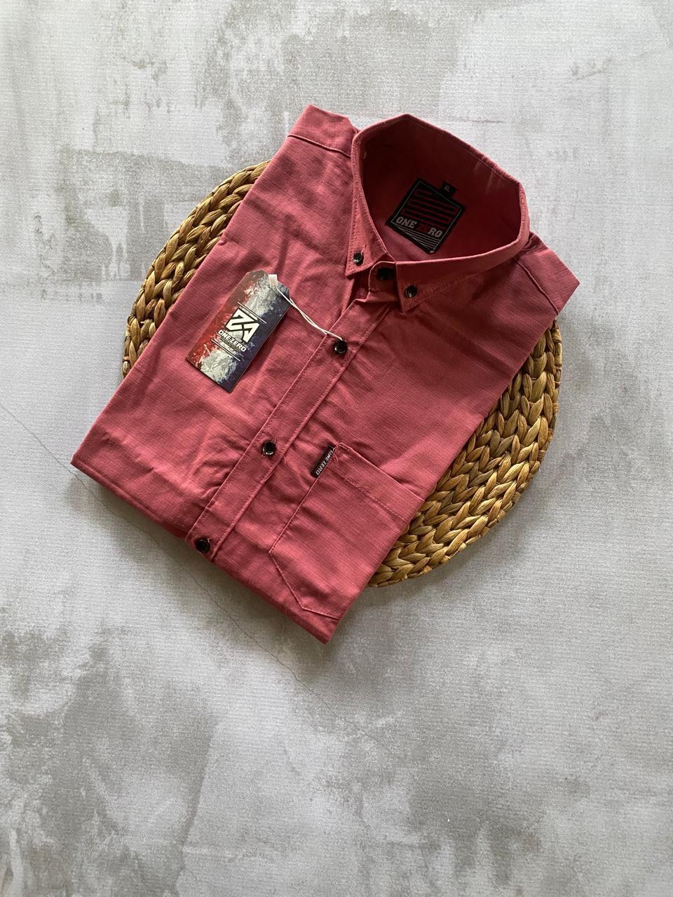 kemeja polos pendek premium katun sigaret Formal Pria Muda