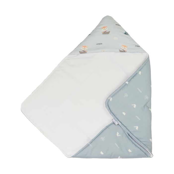 Gambar OMILAND Baby Blanket 75 x 75 Fox/Puma/Groovy/SeaHorse Series - FOX BIRU dari Dialogue Group Store Kota Bandung 5 Tokopedia