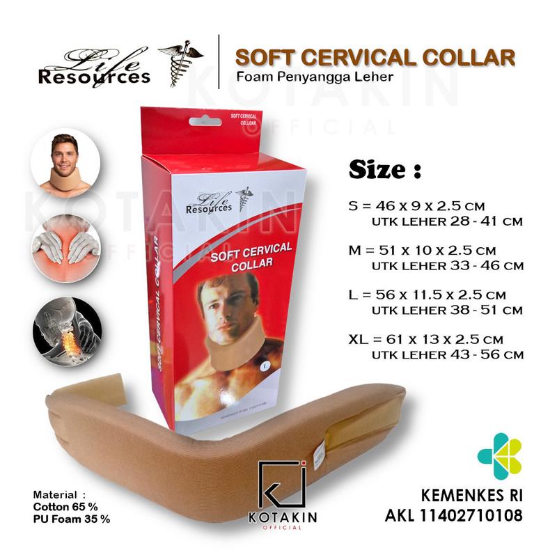 Product Introduction of Soft Cervical Collar LIFE RESOURCES / Neck Collar/Busa Penyangga Leher 0