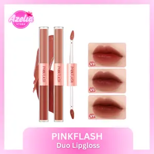 Pinkflash Duo Lip Gloss Double Sense 2 In 1 Dual Ended Lipstick Ombrelips Matte Waterproof Lipstik Liquid