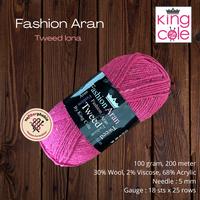 Gambar Benang Rajut King Cole - FASHION ARAN - Pink dari Nofiberphobia Kota Surabaya 3 Tokopedia