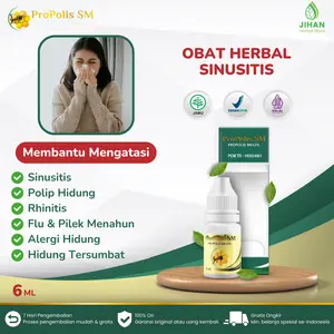 Propolis SM Obat Sinusitis Polip Hidung Rhinitis Flu Pilek Menahun Alergi Hidung Tersumbat Ingus Mampet Bau Busuk
