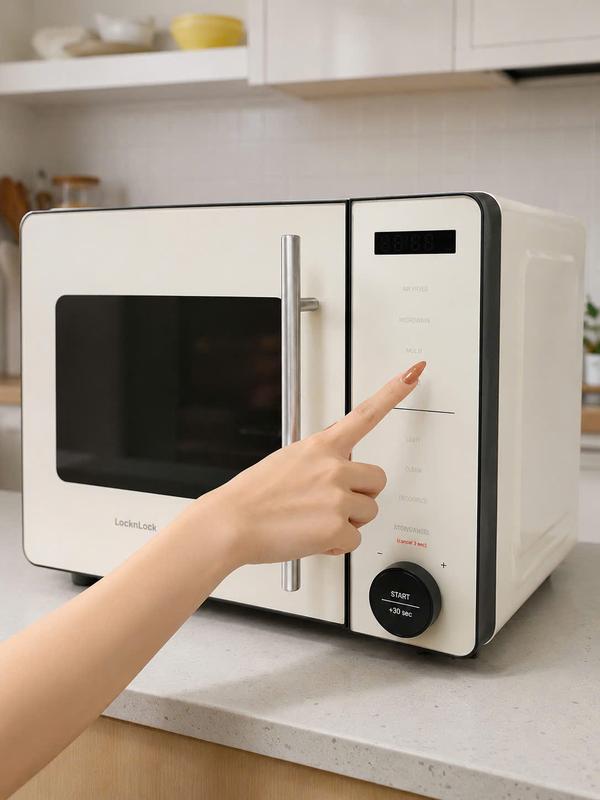Lò chiên không dầu kết hợp lò vi sóng Lock&Lock Rangefryer EJF294IVY 22L