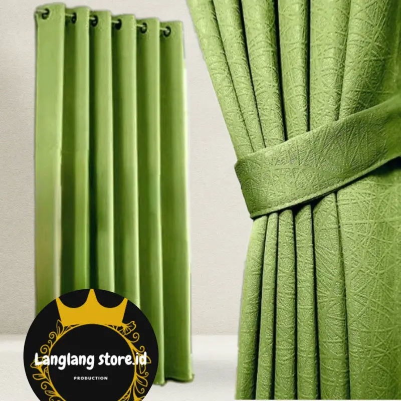Gorden Hordeng Blackout Polos Emboss minimalis mewah dan cantik 8