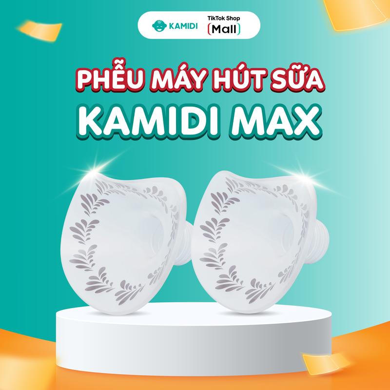  Phễu máy hút sữa điện đôi Silicone Kamidi Max gồm 3 size phễu máy hút sữa KAMIDI 