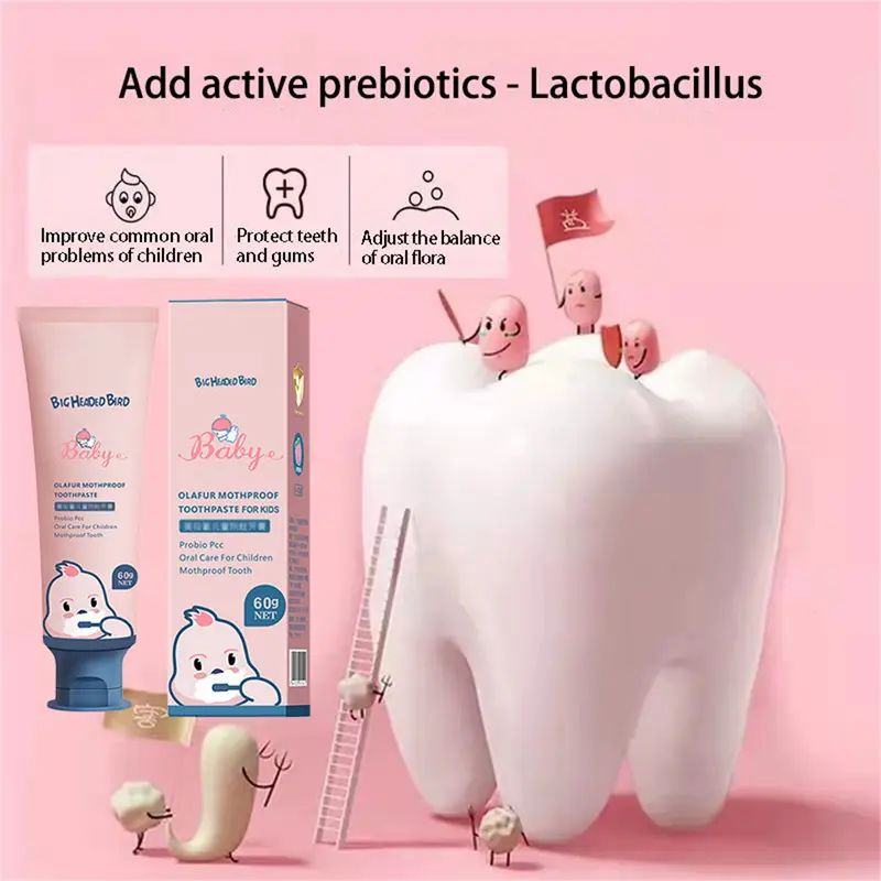 pasta gigi anak Mencegah kerusakan gigi Cocok untuk anak usia 1-12 tahun pasta gigi pemutih anak flouride kids toothpaste toothpaste baby Vitamin gigi anak mencegah gigi berlubang /pembersih gigi /pembersih 6