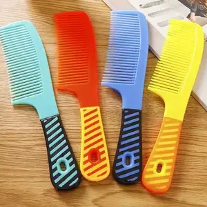 ECER 1 PCS Sisir Rambut Motif GARIS / Sisir Gagang / Sisir Murah Meriah warna random