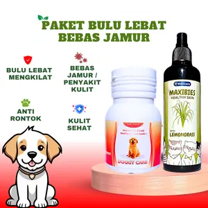 PAKET OBAT JAMUR ANJING SCABIES KULIT ANJING VITAMIN ANJING OBAT JAMUR ANJING VITAMIN ANJING VITAMIN BULU ANJING DOGGY CARE BULU RONTOK ANJING
