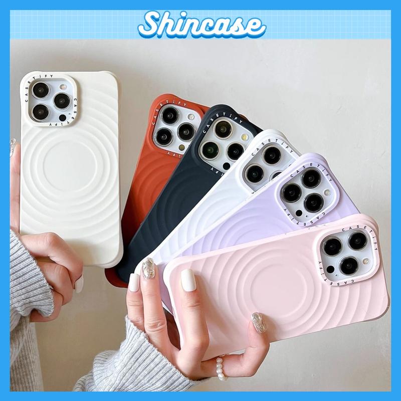 Ốp Lưng iPhone CASETiFY Ripple Hỗ Trợ Sạc Magsafe, Chống Sốc, Bảo Vệ Điện Thoại - iP 11/12/13/14/15/16/17/18 Pro/Max