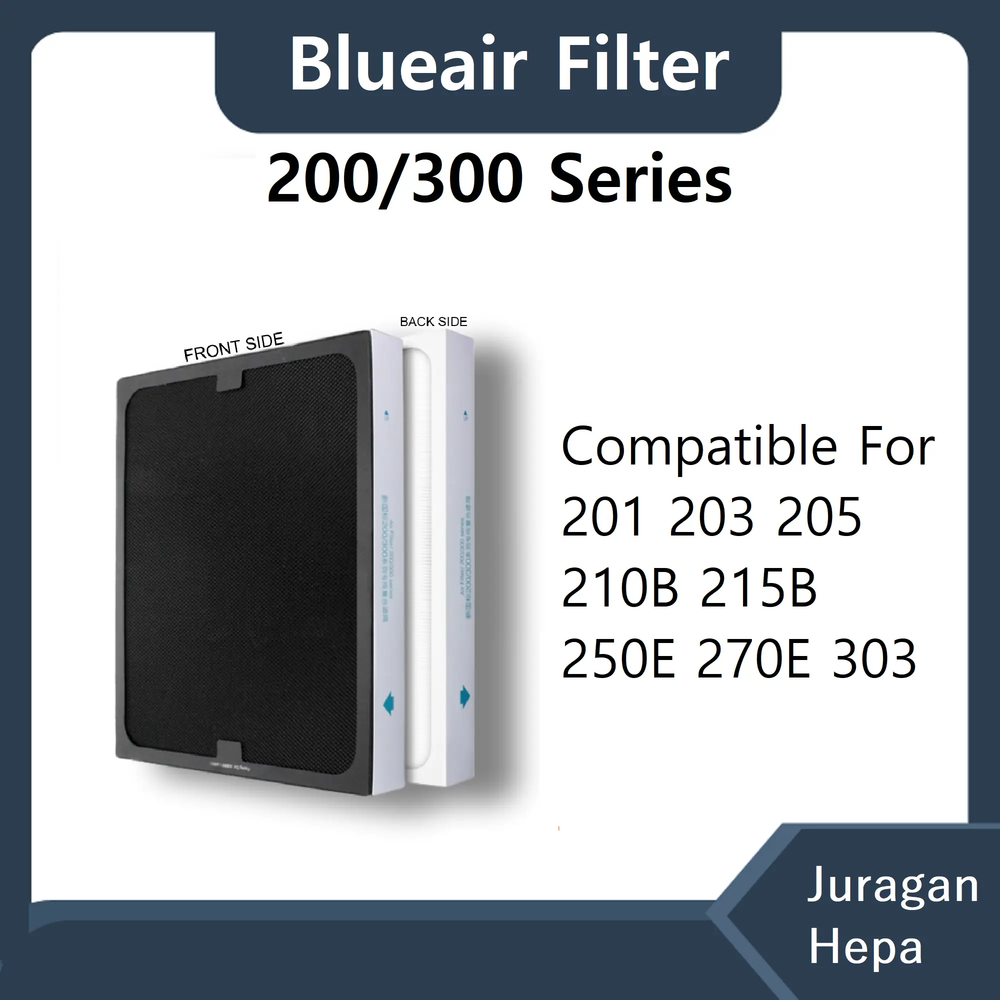 Blueair AIr Purifier Filter 200 Series - HEPA + Carbon Replacement