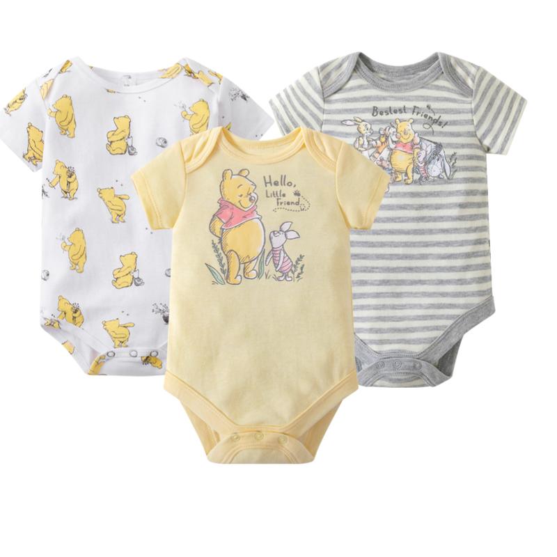 Áo Jumpsuit Quần Áo Liền Quần Cho Em Bé ngắn Tay Áo, Cho Bé Trai Và Bé Gái, Áo Liền Quần, Quần Áo Cotton Cho Trẻ Sơ Sinh, 1 Chiếc 1
