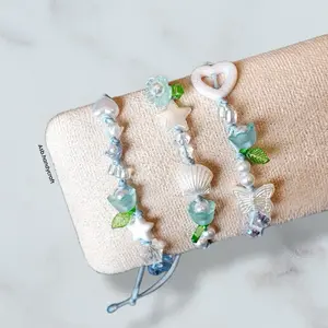 [TG102] 1Pcs - Gelang Mote Tali giok 1mm Premium