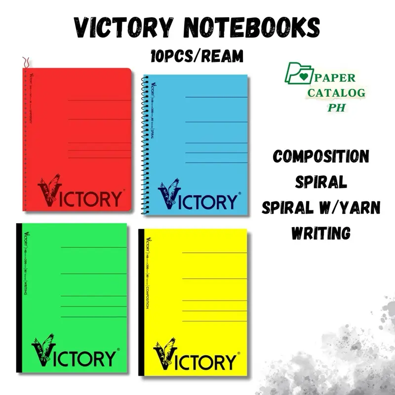 Victory Spiral Notebook, 10pcs per ream (with Yarn, Composition ...