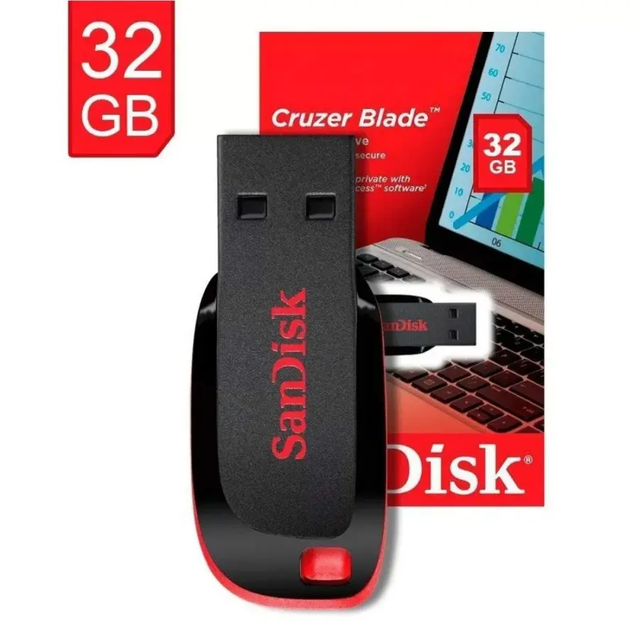 SanDisk Cruzer Blade USB 2.0 Flashdisk CZ50 8 /16/32 GB