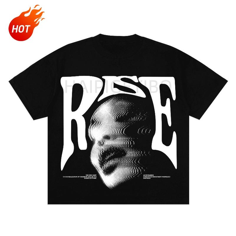 AccentAmbios Boxy fit Kaos Oversized Tshirt Rise Black Pria dan Wanita Combed Panjang 0