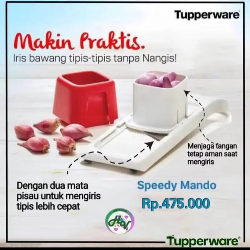 Tupperware pengiris bawang