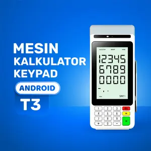 Kalkulator Android dengan Tombol dan Kertas Label Praktis