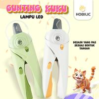 Gambar Hobilic Gunting Kuku Kucing LED Potong Kuku Anjing Kucing Kelinci Hewan Pet Nail Clipper + Kikiran - Model II Hijau dari Hobilic Kota Administrasi Jakarta Pusat 1 Tokopedia