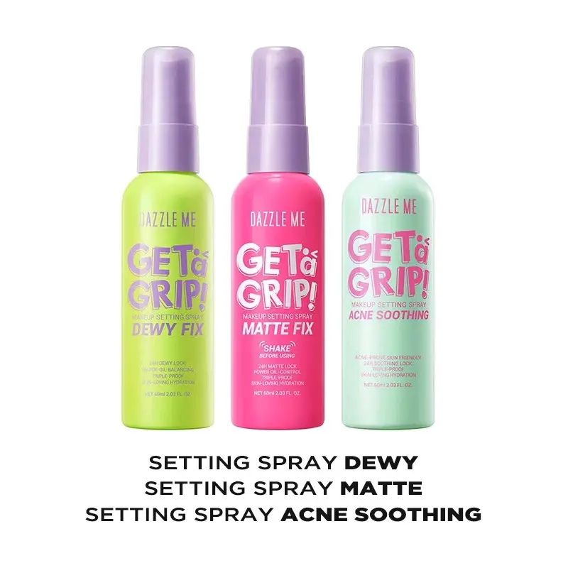 DAZZLE ME Get a Grip! Makeup Setting Spray setting sprays pink.