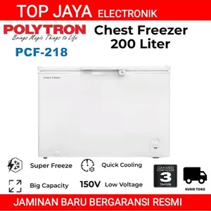 Chest Freezer POLYTRON 200 Liter PCF 218/Box Freezer Polytron 200 Liter PCF-218 Bergaransi Resmi