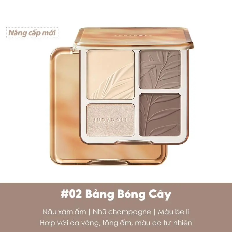 [NEW] Combo Judydoll Bảng Phấn Tạo Khối và Son Kem Lip Powder Cream 5