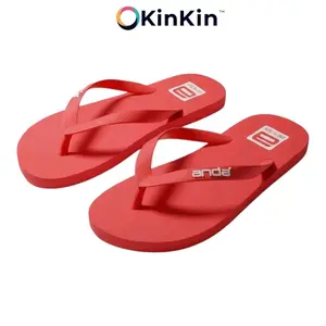 Casual [ANDA] Sandal Pria Jepit Bahan Sepon Eva Ringan Lentur Anti Selip Nyaman Hitam Merah Putih Abu Biru Sendal Pria Kasual Kekinian
