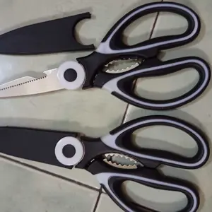 Gunting besar serbaguna gunting gerigi tajam gunting dapur stainless