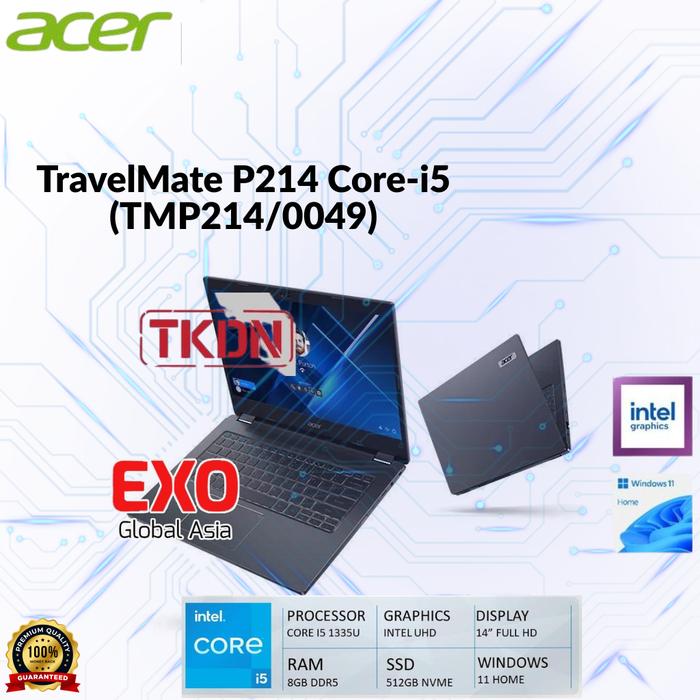 Jual Acer Travelmate P214 Core i5-1334U, 8GB DDR5, 512GB SSD, 14 Inch ...