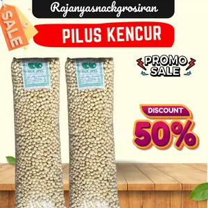 Pilus Khas Tegal Teman Ngobrol Promo Crispy Snack Makanan Kering - Krupuk Food Cemilan Camilan Kerupuk Ball Kacang