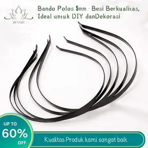 Bando Polos 5mm Besi – Kuat & Rapi, Cocok untuk DIY Aksesoris Rambut
