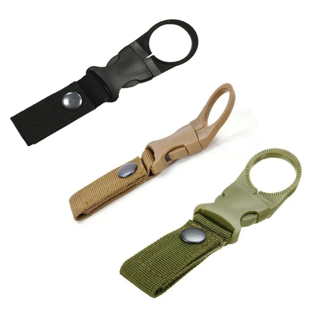 Water Bottle Holder Clip Outdoor Camping Hiking Tactical Hanging Buckle