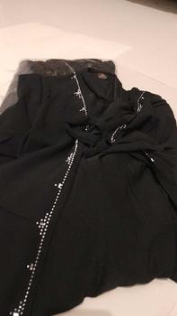 Product Review of ABAYA NAZIRA FULL HITAM  mote swarosky Hitam Polos terbaru 2024 Mutiara Muslim Wanita Bordir Ceruty from r**n 0