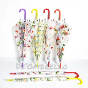 (005KK)Payung PVC 8 Sisi Motif Fruits Buah-Buahan Mix Dasar Doff