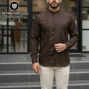 Nataya Baju Koko Pria Kemeja koko Polos Exclusive Bahan Toyobo Original Adem Motif Terbaru