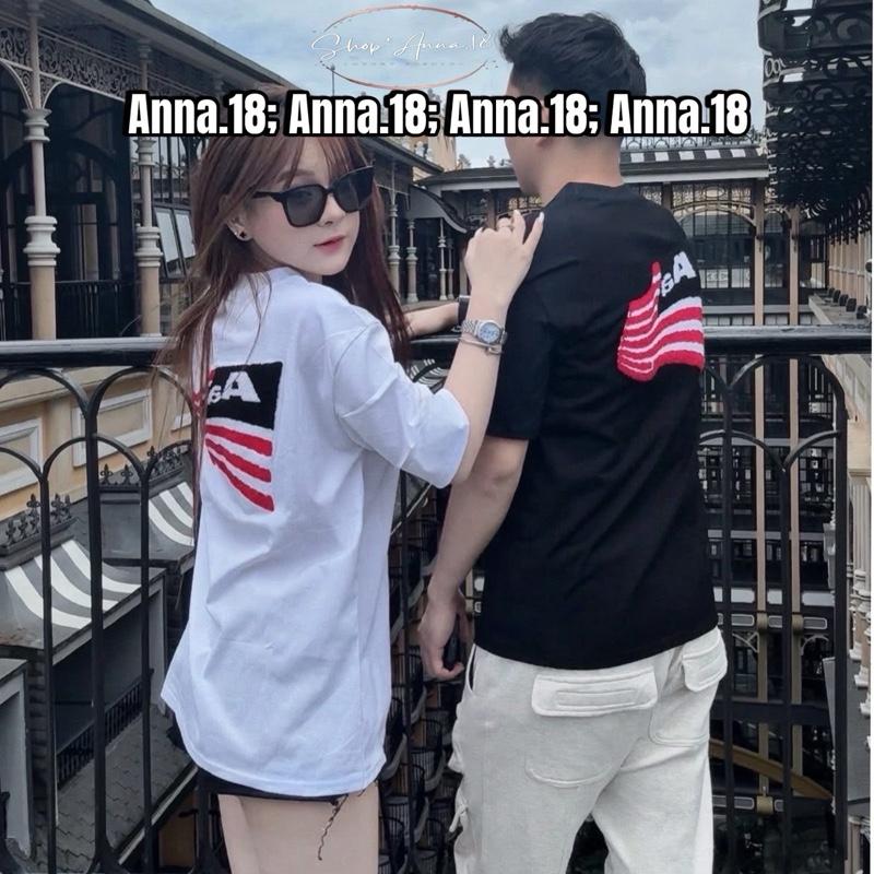 ÁO PHÔNG COTTON 4 CHIỀU MỀM MỊN THẾU CỜ MỸ CÓ THÊU TAY ( CỜ MỸ THÊU XÙ ,NGỰC, LƯNG VÀ TAY) FROM NAM NỮ