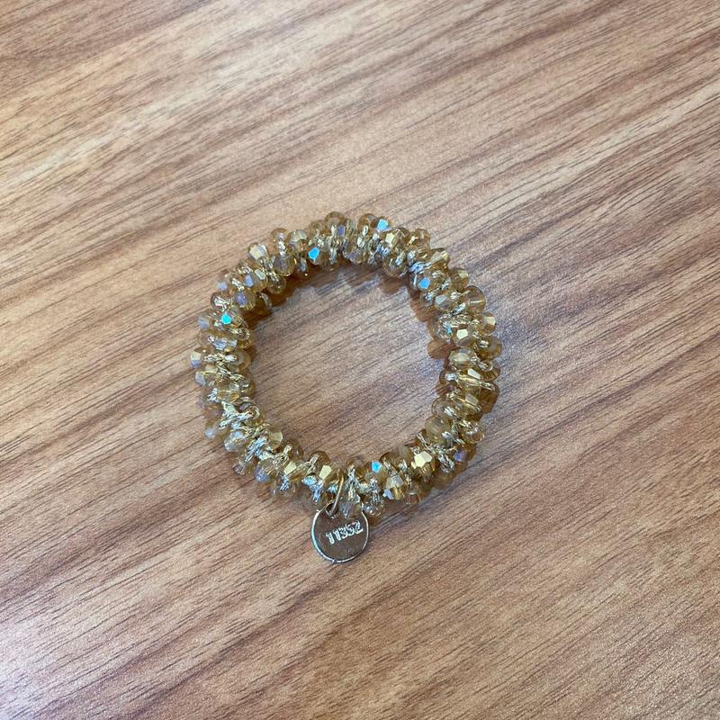 Gelang aksen kristal tampa inisial Huruf 1