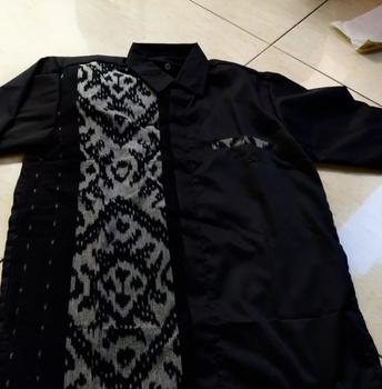Product Review of COUPLE KEMEJA DAN DRESS TENUN ETNIK BELVIA - Sarimbit Keluarga Etnik Tenun tebal halus dan nyaman - Setelan Simple Kondangan - baju anak baju Pasangan Gamis Kemeja Atasan from S** 0