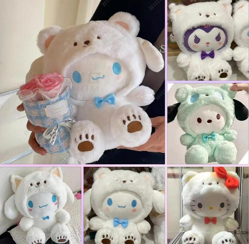 Gấu Bông Sanrio Cinnamoroll, Kuromi, Pochacco, Trang Phục Dễ Thương, Thú Bông Thú Nhồi Bông Toy Đồ Chơi Voi Phát Nhạc