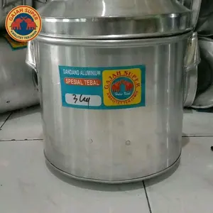 (!Bonus Centong Nasi!)Promo hemat!! Dandang kukusan allumunium tebal ukuran 3kg/liter Aluminium Kitchenware