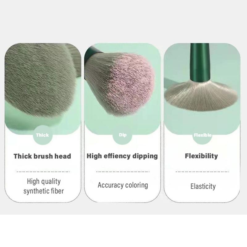 Paket Kuas Make Up Lengkap Set [ 13 in 1 ] Mini Travel Brush Makeup Eye Shadow Foundation Blusher Tools Set 4